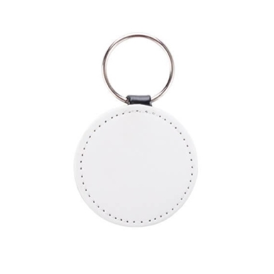 Brelok okrągły z ekoskóry do nadruku